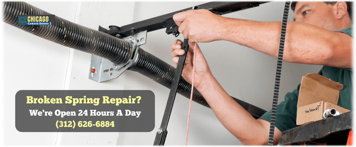 Broken Garage Door Spring Repair Chicago (312) 626-6884